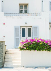 Beautiful Architecture building Exterior with santorini and greece style