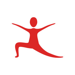 people fitness stretching icon, vector illustration design