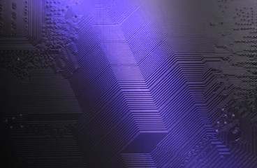 close-up of electronic circuit board