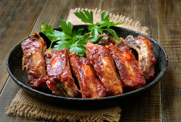 Roasted pork ribs © nadin333