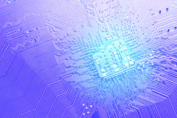 close-up of electronic circuit board