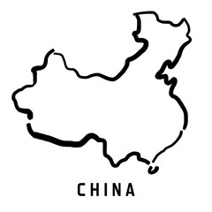 China vector outline © Tupungato