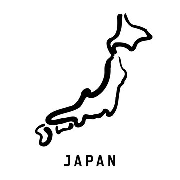 Japan Outline Shape