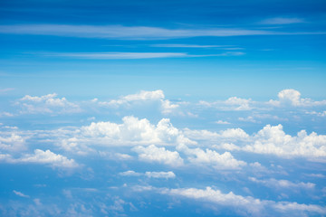 Abstract background of beautiful blue sky with clouds