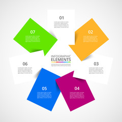 Vector business template for presentation.