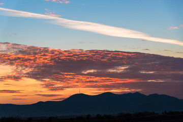 Beautiful sunset clouds
