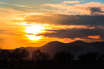 Beautiful sunset clouds