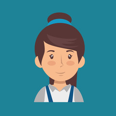 construction professional avatar character vector illustration design