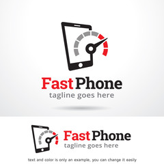 Fast Phone Logo Template Design Vector 