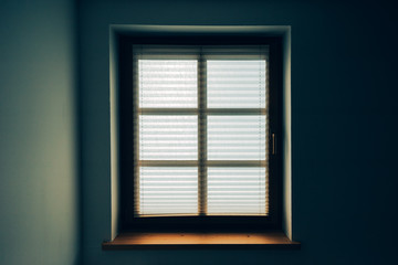 Bedroom window in the morning