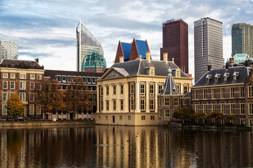 Fototapeta na wymiar Hague city - building Parliament