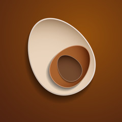 Abstract chocolate easter eggs