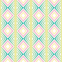 seamless colorful  native geometry pattern background