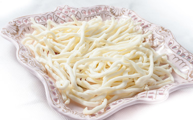 thread of cheese, traditional Slovak delicacy