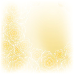 Naklejka premium Beautiful yellow rose flower background
