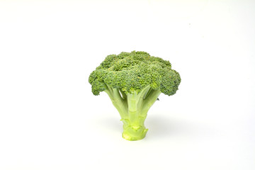 Fresh broccoli for healthy isolated on white background