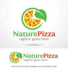 Nature Pizza Logo Template Design Vector