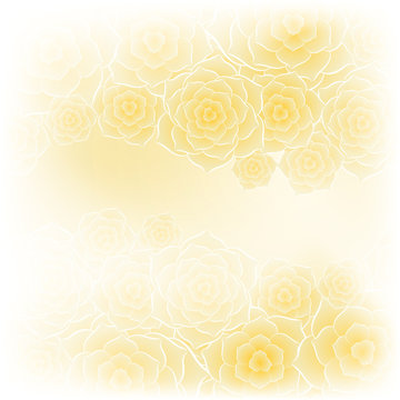 Beautiful Yellow Rose Flower Background