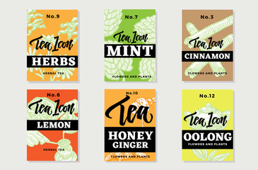 Hand Drawn Healthy Tea Brochures