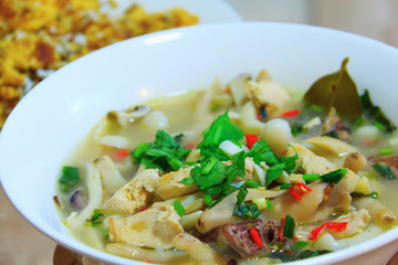 delicious boil chicken food thai