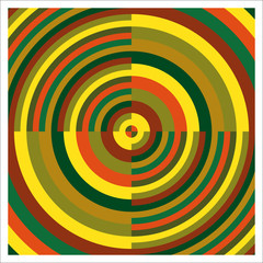 Vector and colorized target with transparency