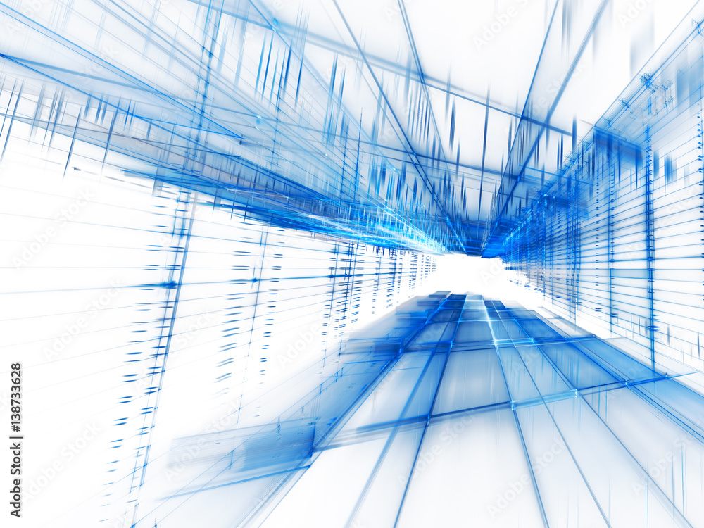 Poster abstract background element. three-dimensional composition of intersecting grids. information techno
