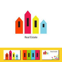 Real estate agency logo concept.