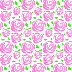 seamless roses pattern