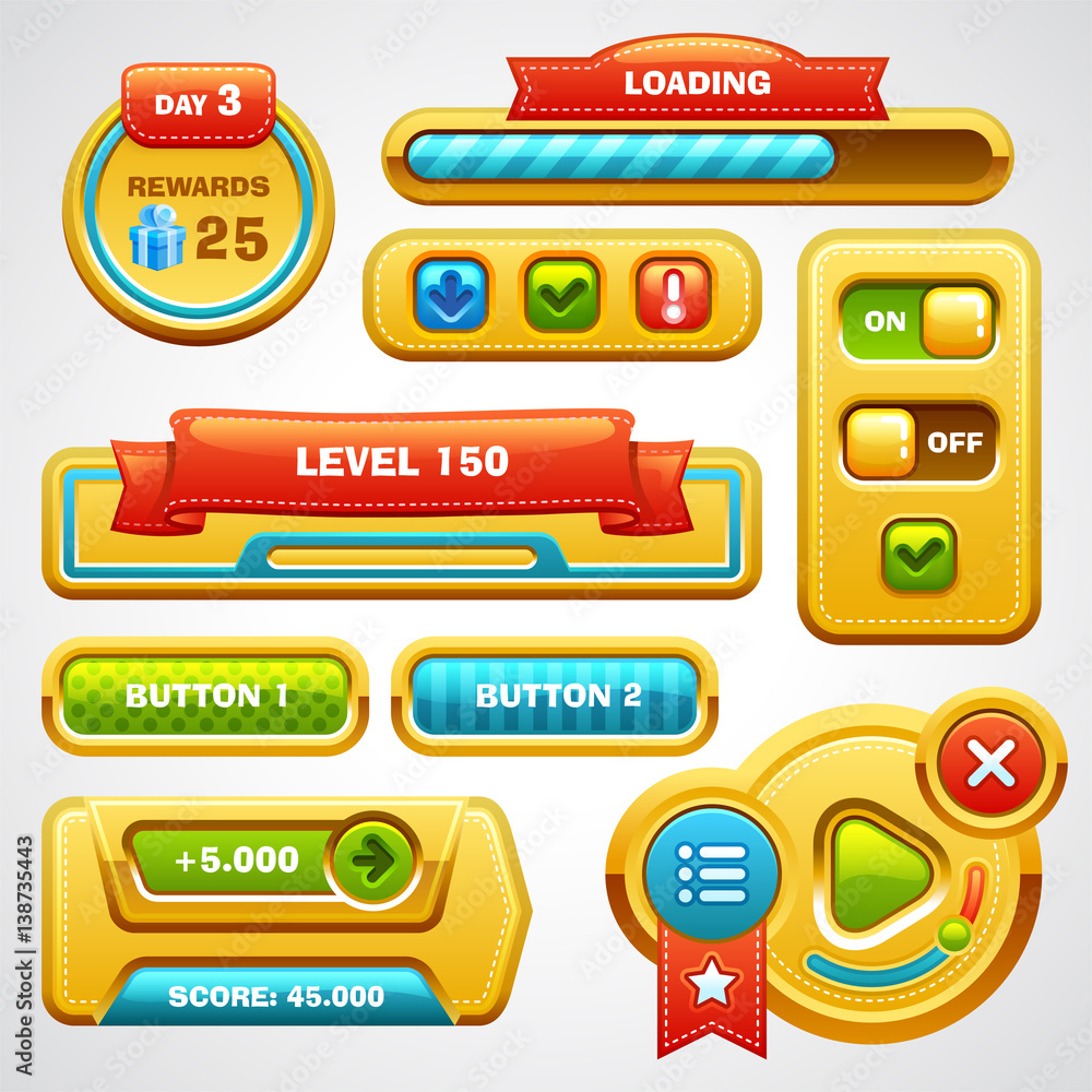 Poster game user interface elements