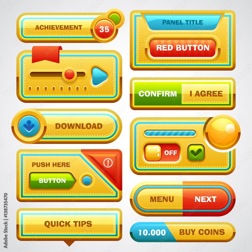 Poster game user interface elements