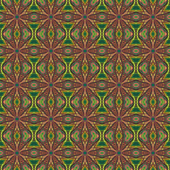 Ornate floral seamless texture, endless pattern with vintage mandala elements.