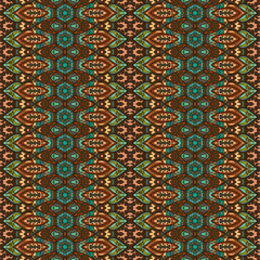 Ornate floral seamless texture, endless pattern with vintage mandala elements.