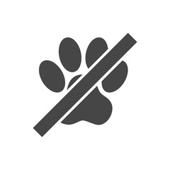 No Pets Sign - Illustration