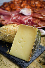 manchego cheese and spanish cold meats