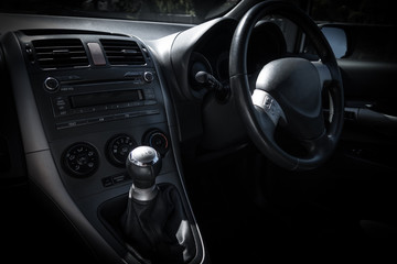 Obraz na płótnie Canvas car interior and dashboard