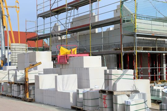 Haus im Rohbau