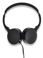 Headphones with wires for relaxation.
