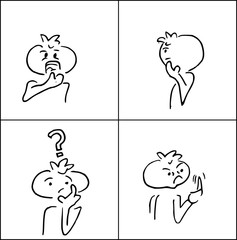 Concept emoties op gezicht