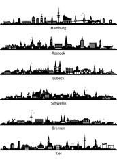 Skyline Norddeutsche Städte
