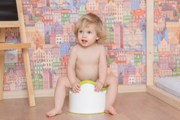 Child potty training concept