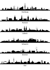 Skyline Norddeutsche Städte