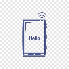 mobile phone icon vector