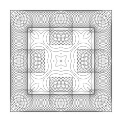 Geometric pattern from thin rings
