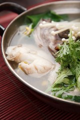 bogeo tang. Puffer Fish Stew.