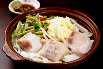 bogeo tang. Puffer Fish Stew.