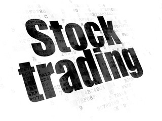 Fototapeta premium Finance concept: Stock Trading on Digital background