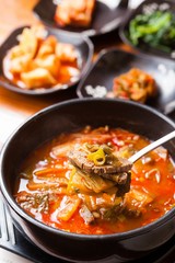 ugeoji tang. Korean-style spicy Cabbage soup.