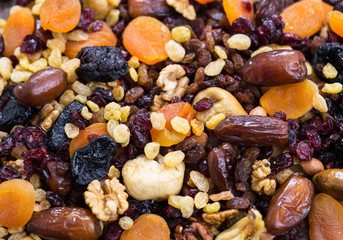 Dried fruits and nuts