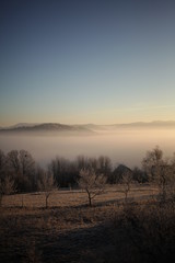 Beautifull landscape winter view, Czech republic, Valachia