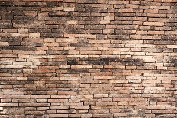old brick wall background texture,background material of industry building construction for retro background